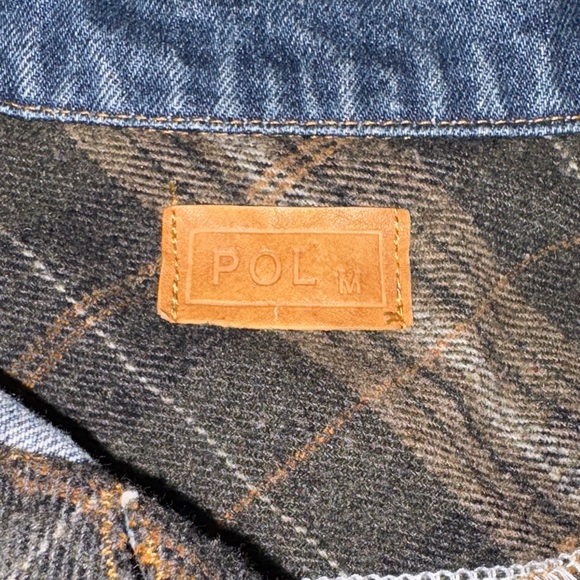 POL Denim Crochet Jacket with Fringe. Size Medium. Great condition. - Picture 14 of 16